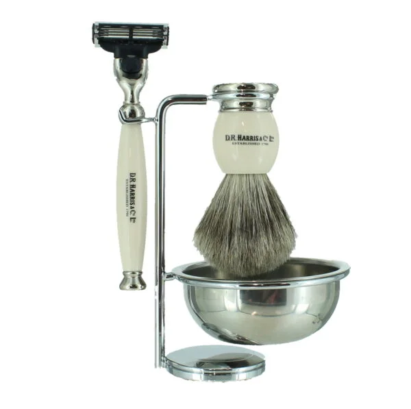 4-Piece Shaving Set - Ivory - Mach 3