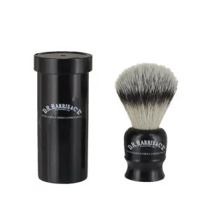 Travel Shaving Brush and Tube Ebony - Synthetic Bristle