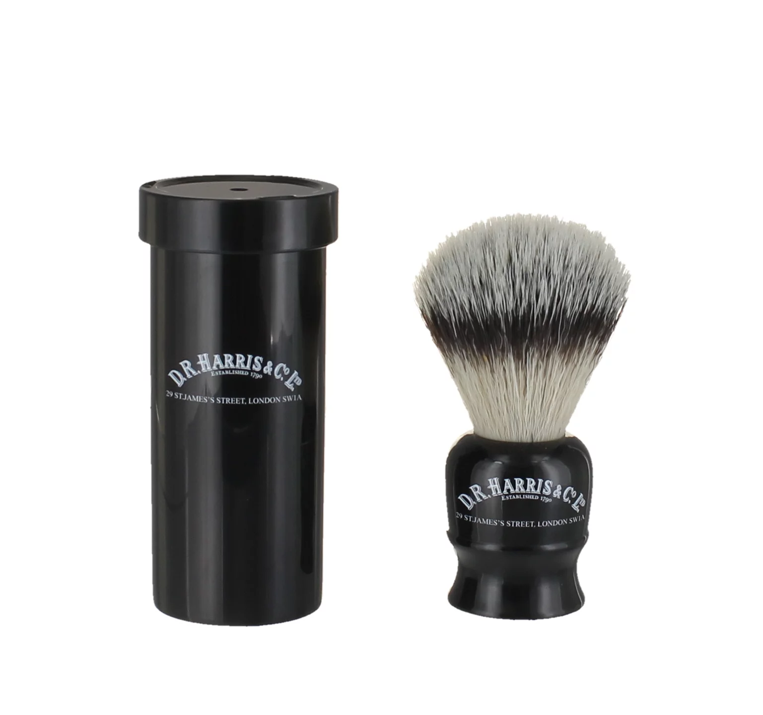 Travel Shaving Brush and Tube Ebony - Synthetic Bristle