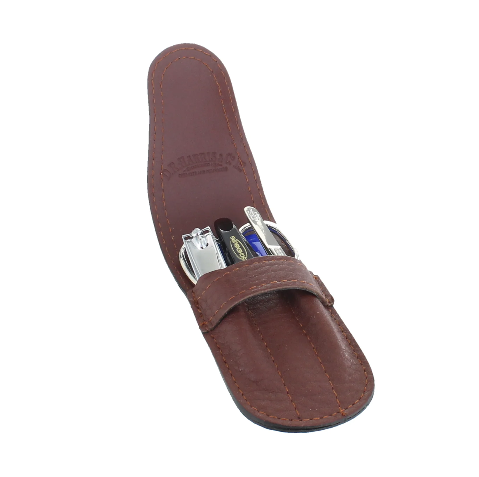 4 Piece Havana Flap Manicure Set