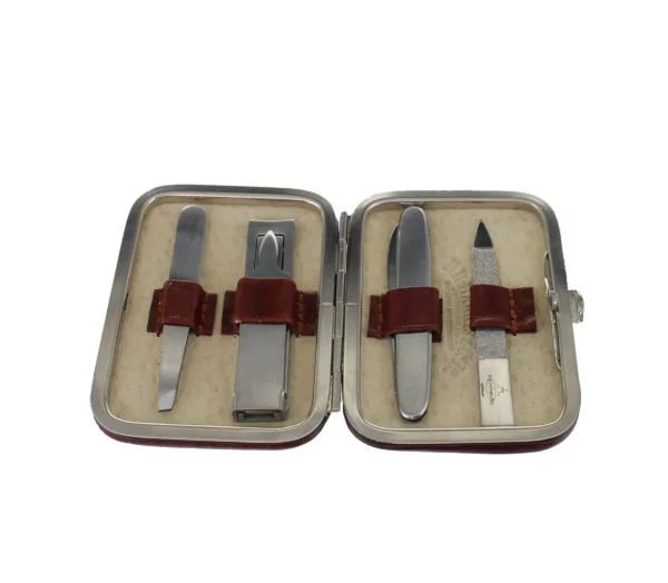 4 Piece Brown Mini Manicure Set