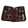 d.r. harris & co. 5 Piece Brown Zip Up Manicure Set
