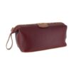 d.r. harris & co. Leather Wash Bag – Burgundy