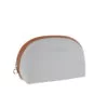 d.r. harris & co. Large Oval Wash Bag – Grey & Tan