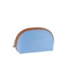 d.r. harris & co. Small Oval Wash Bag – Blue & Tan