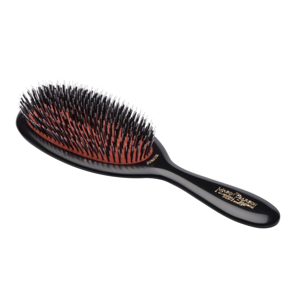 ヘアブラシ・コーム Mason Pearson Junior Mix Dark Ruby Mason Pearson Junior Bristle Nylon Hairbrush BN2 Dark Ruby w