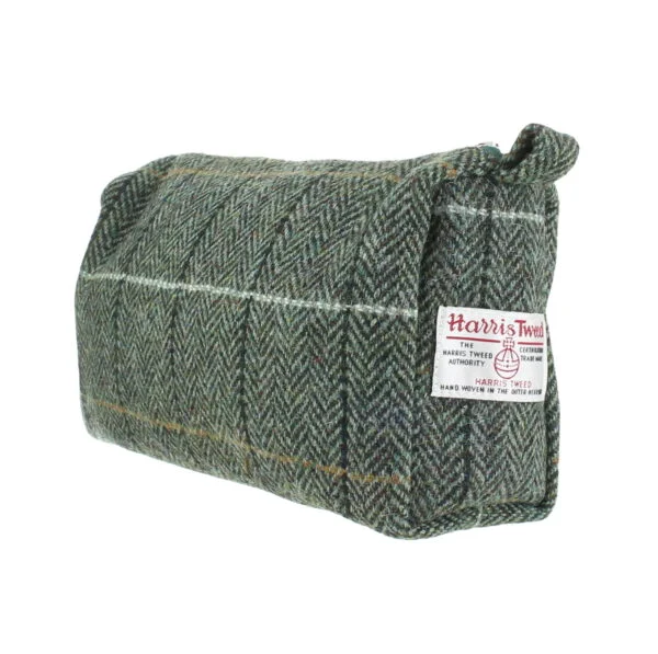 Harris Tweed Wash Bag - Small Country