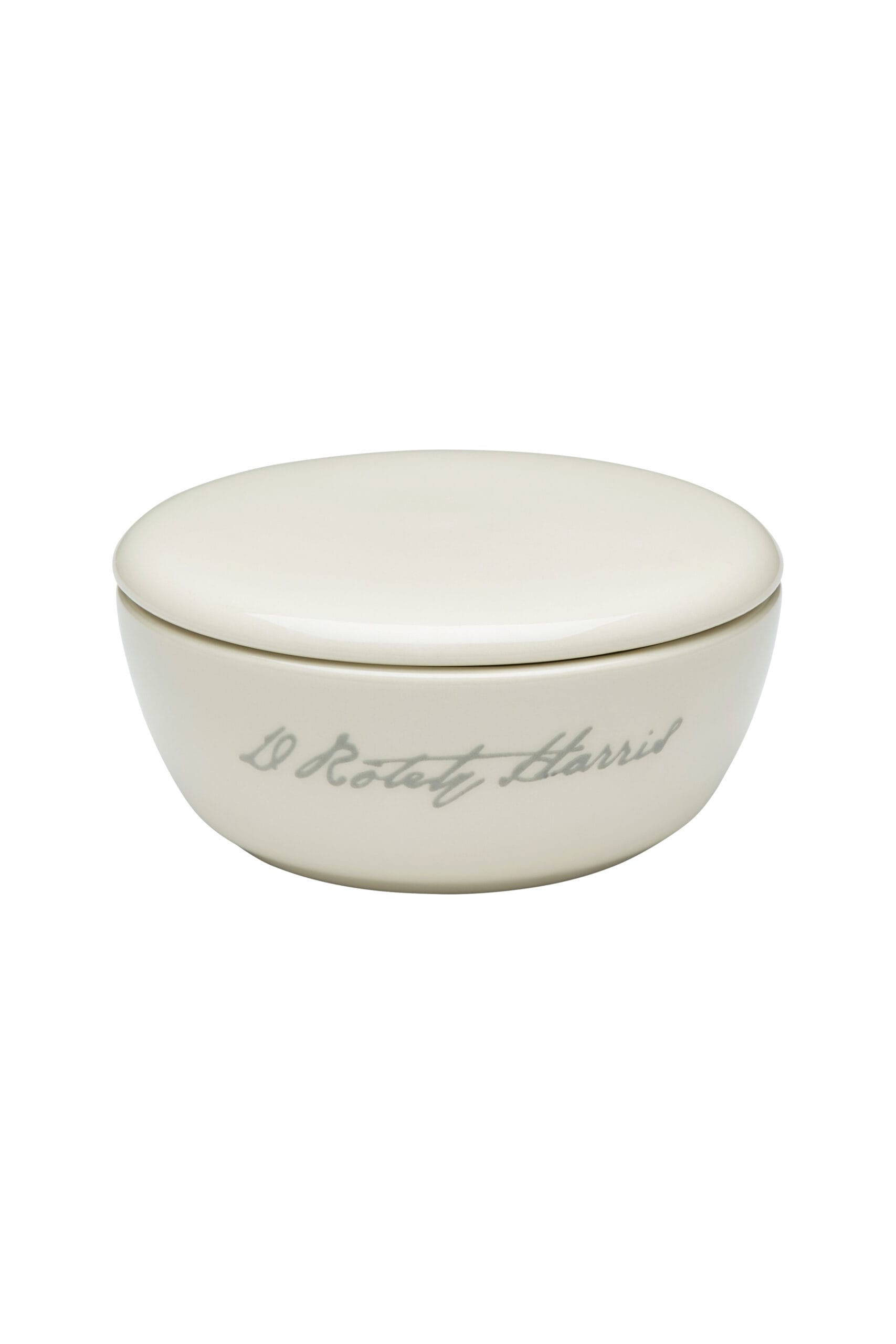Earthenware Shaving Soap Bowl with Lid - Image 2