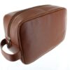 d.r. harris & co. Large Leather Wash Bag – Tan