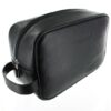 d.r. harris & co. Large Leather Wash Bag – Black