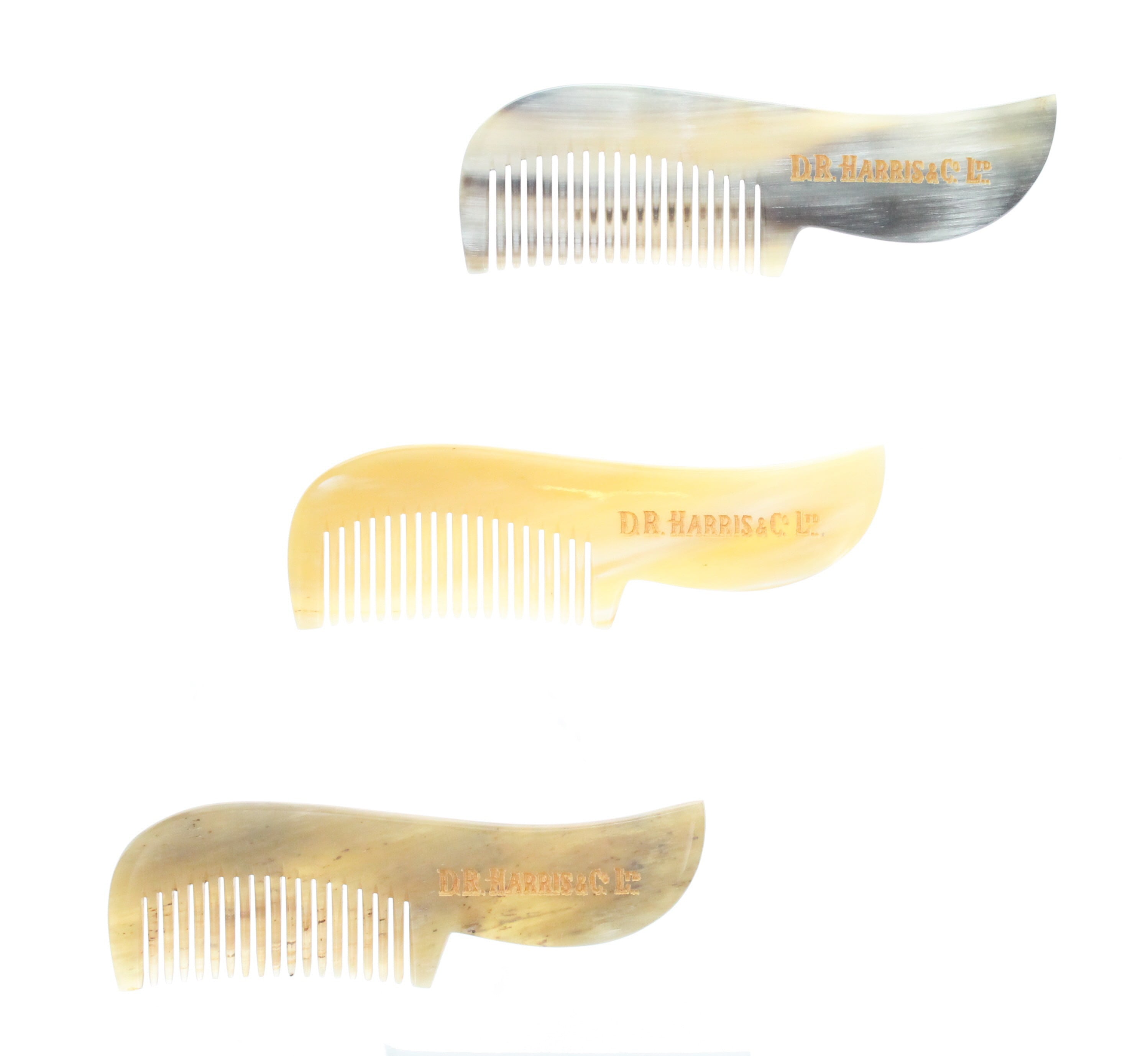 Horn Moustache Comb D R Harris London